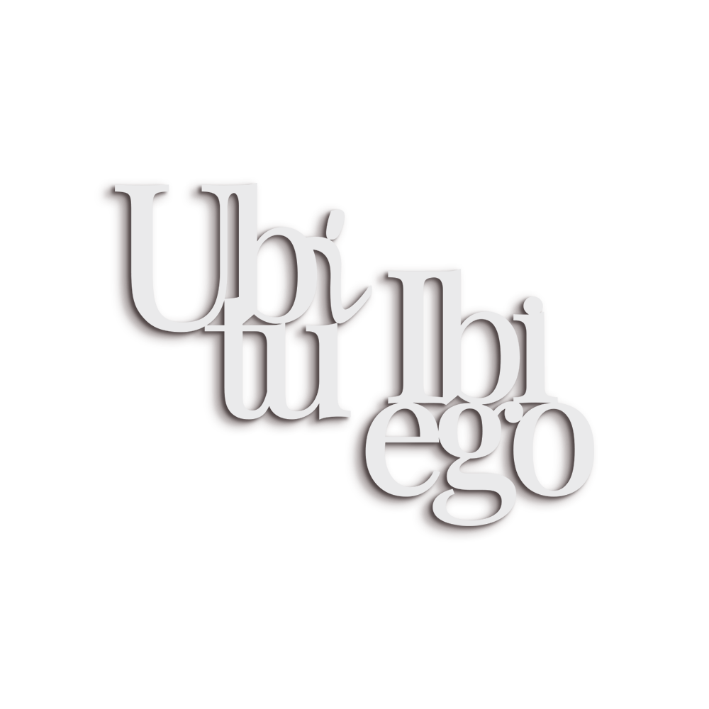 Scritta in Legno Ubi tu ibi ego