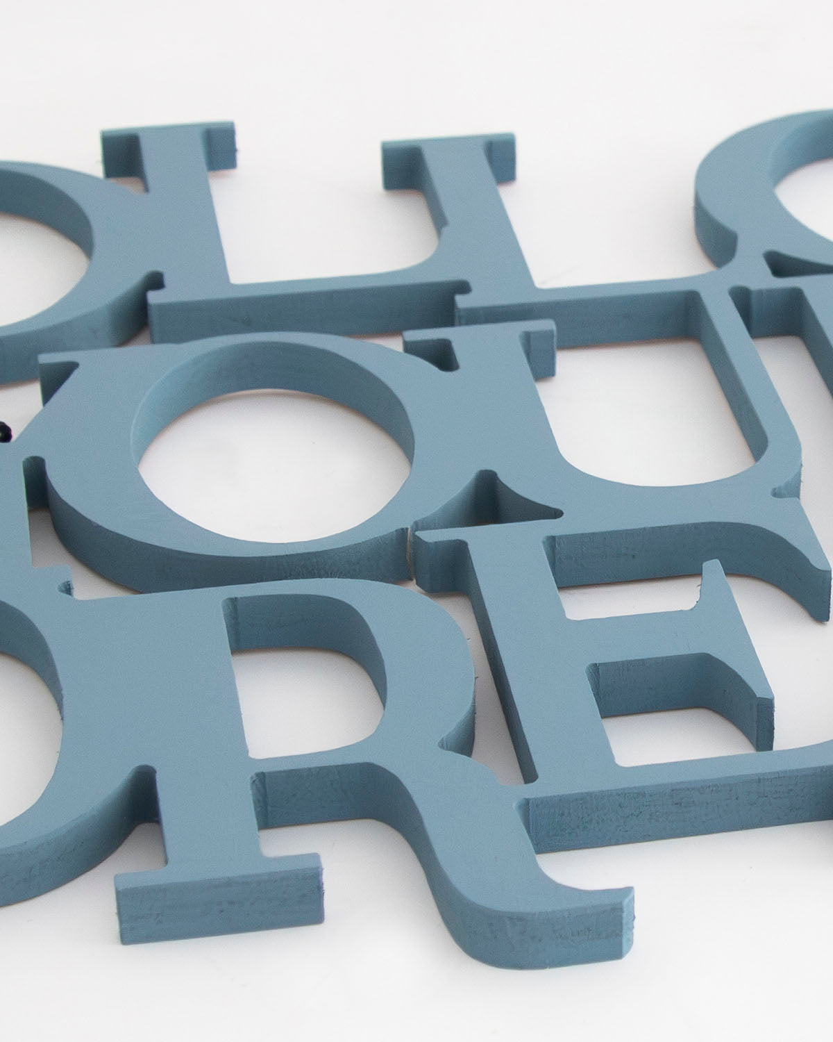 decorazione in legno follow your dreams scritta da appendere #colore_azzurro-polvere