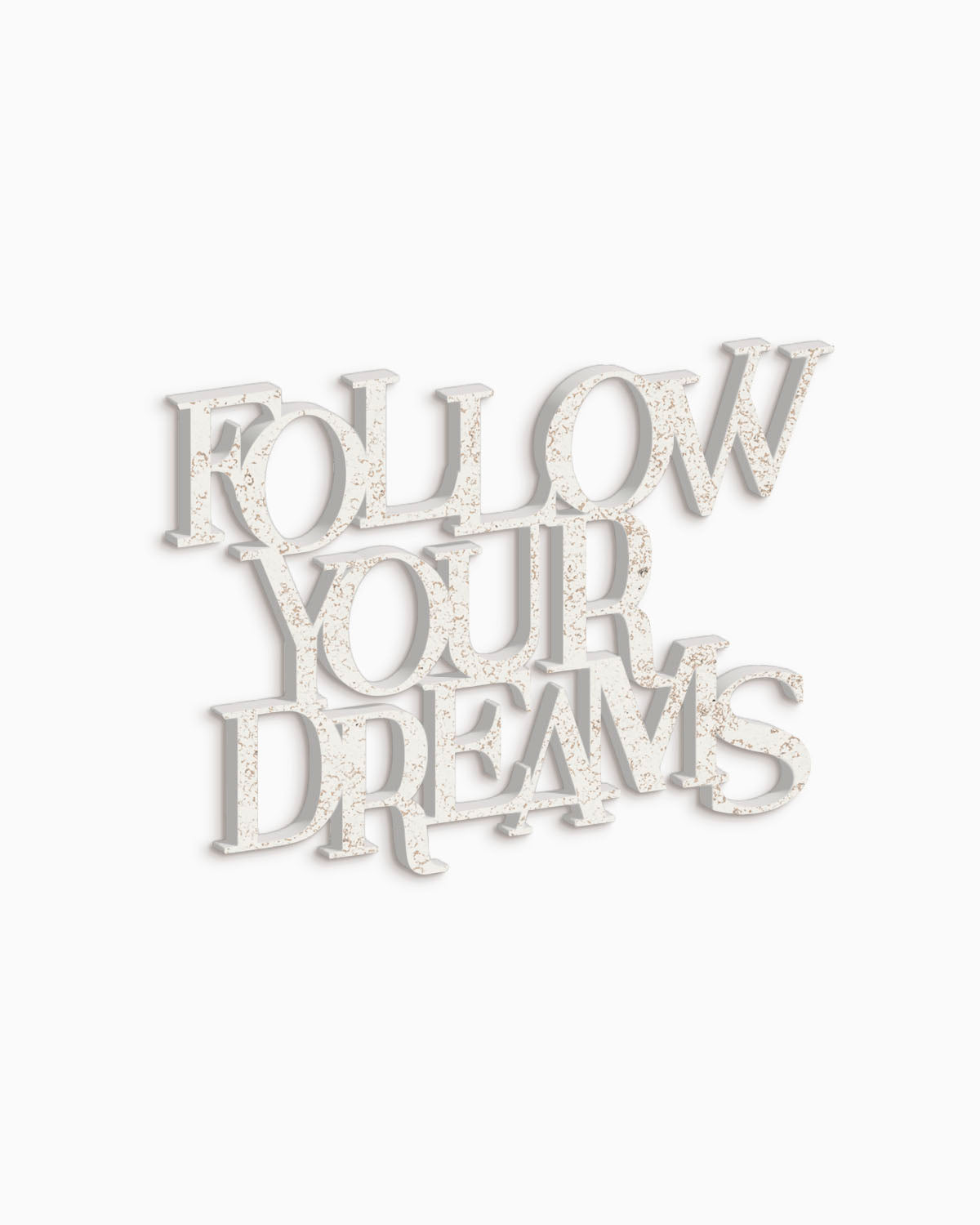 decorazione in legno follow your dreams scritta da appendere #colore_shabby