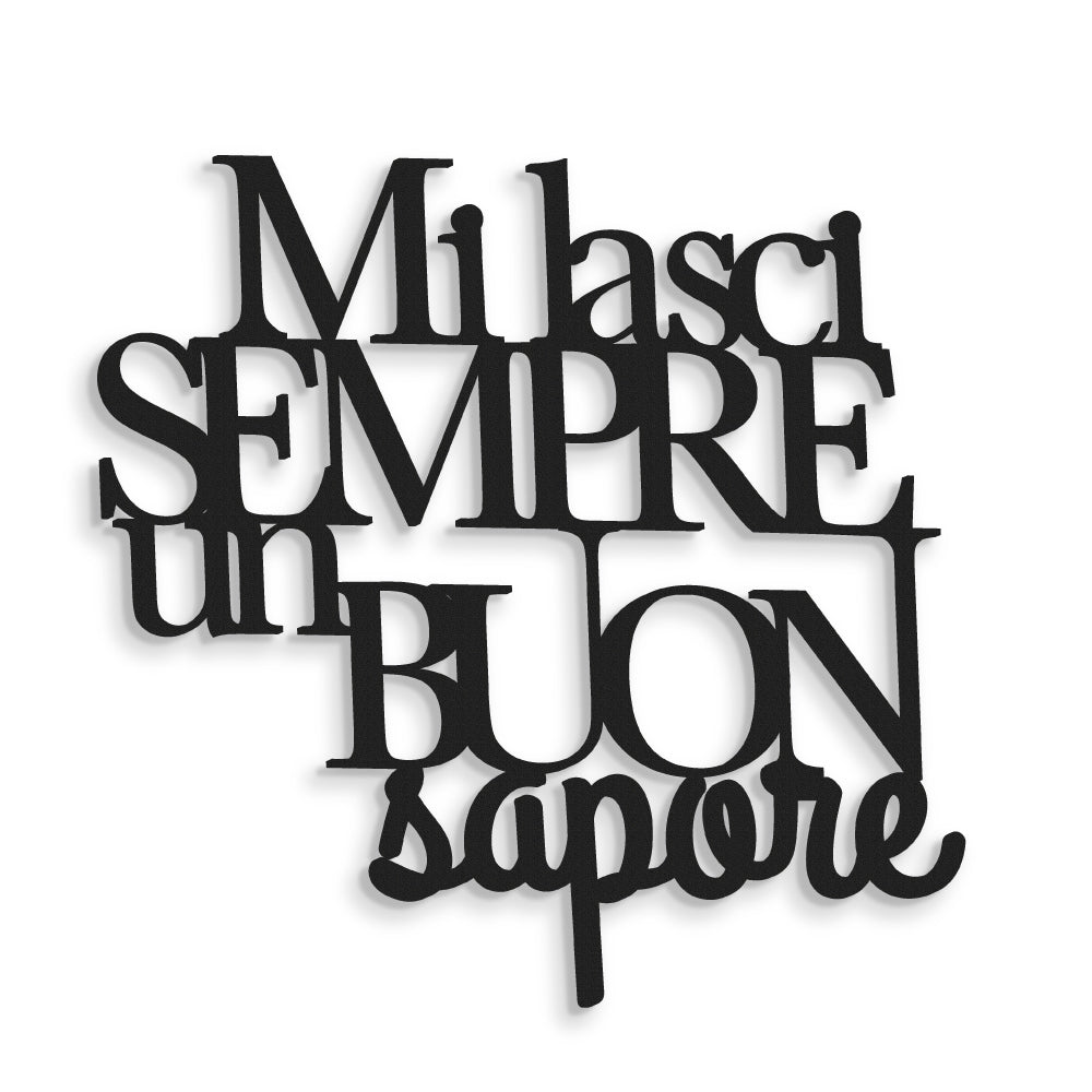 Scritta in Legno Buon Sapore