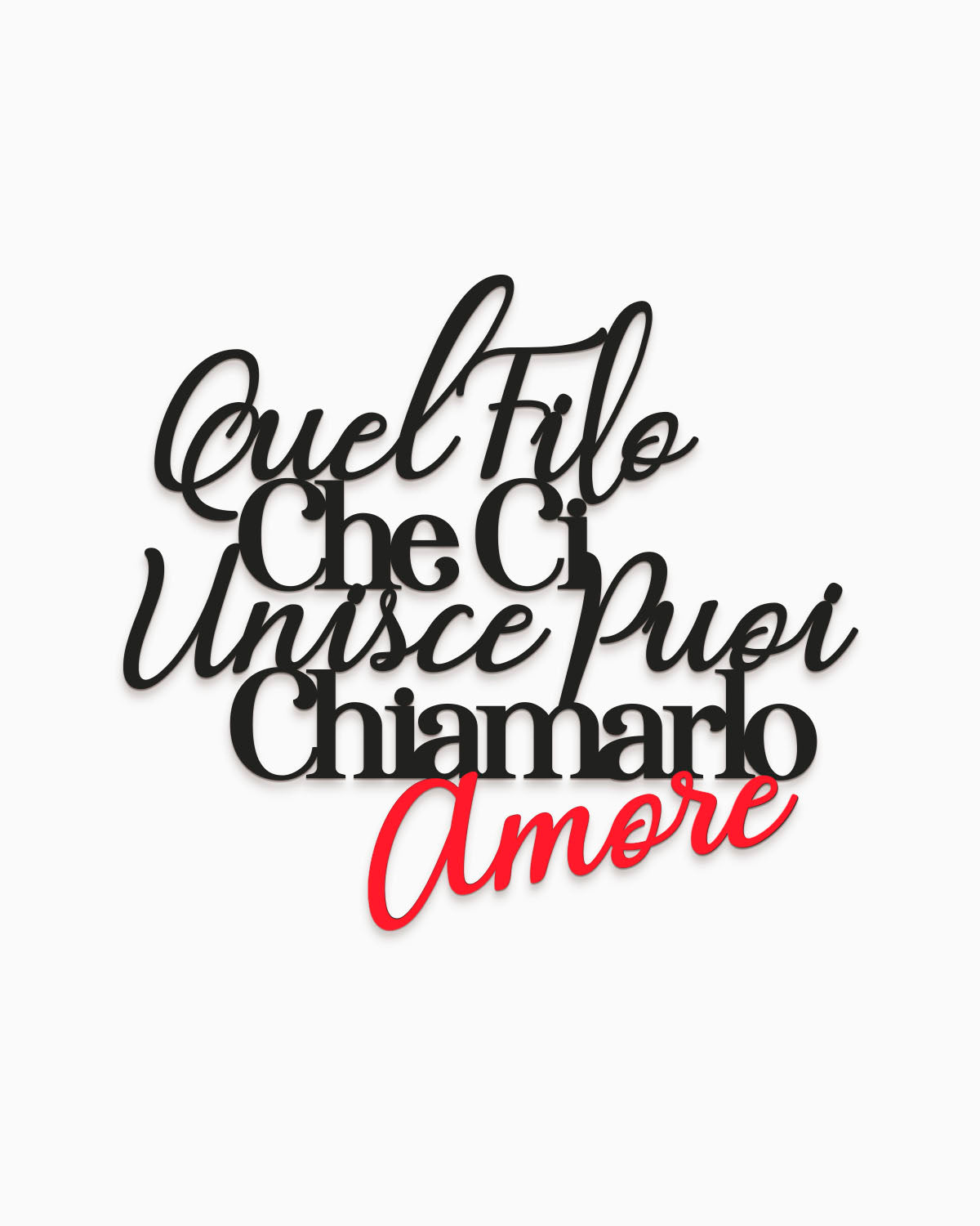 scritta in legno bicolore citazione famosa decorazione casa frase idea regalo