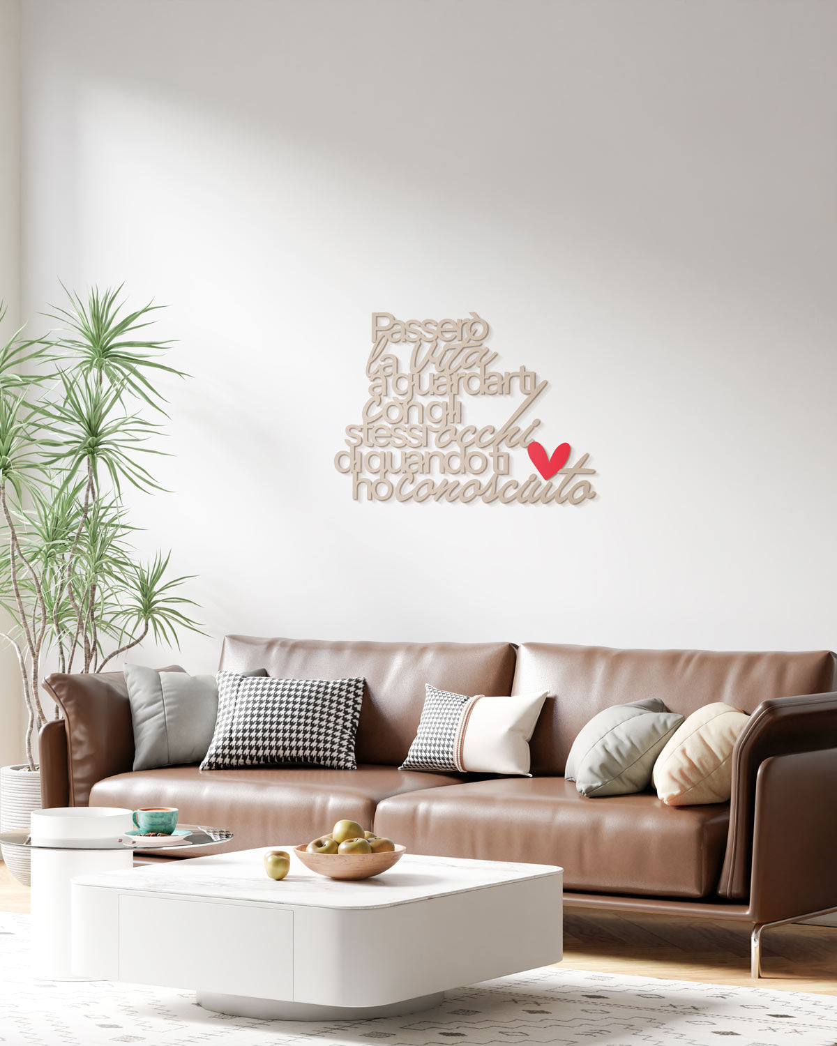 Scritta in legno Con gli stessi occhi