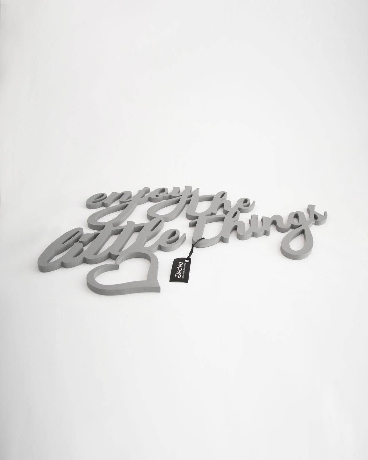 scritta da parete enjoy the little things decorazione casa #colore_grigio-medio
