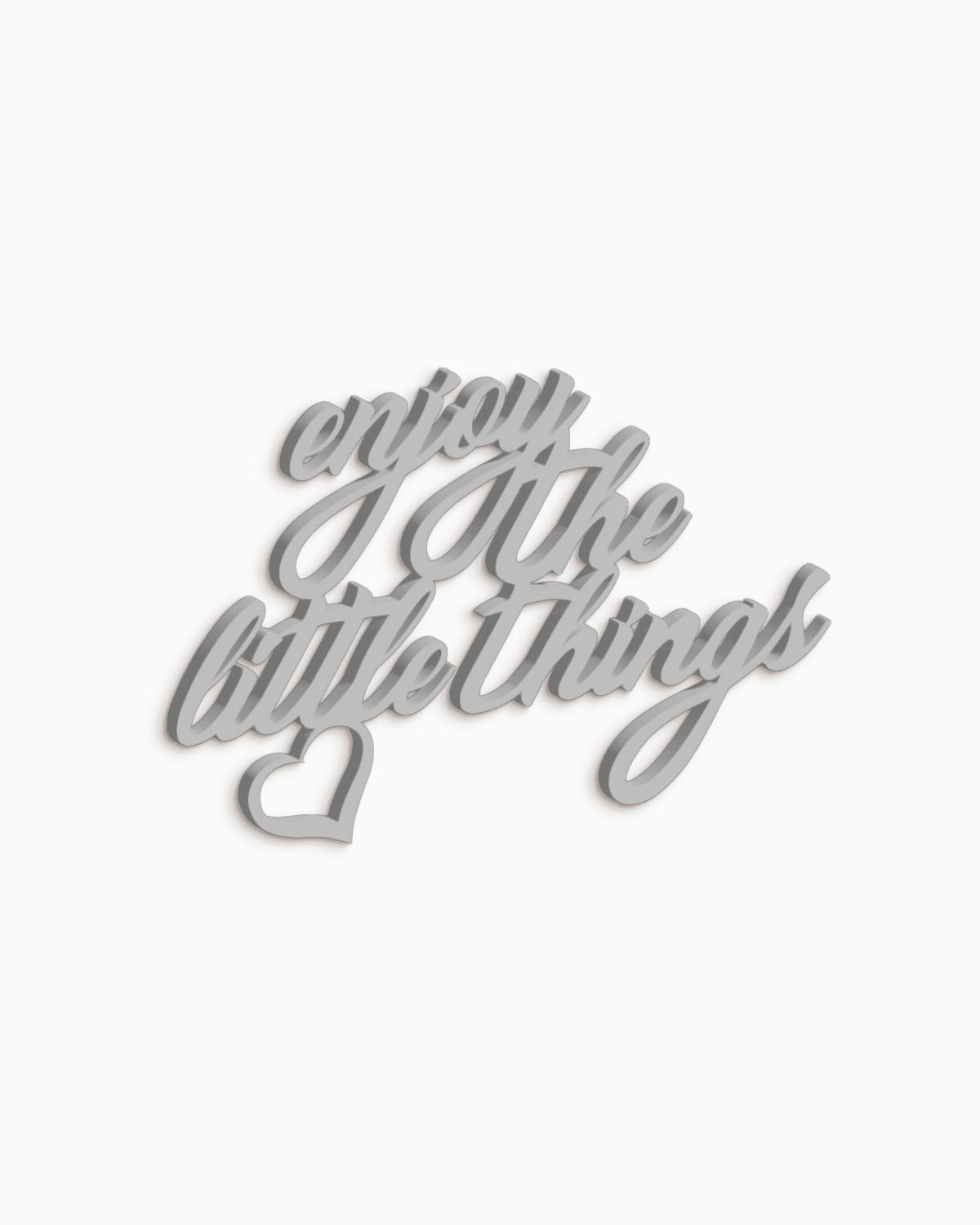 scritta da parete enjoy the little things decorazione casa #colore_grigio-medio