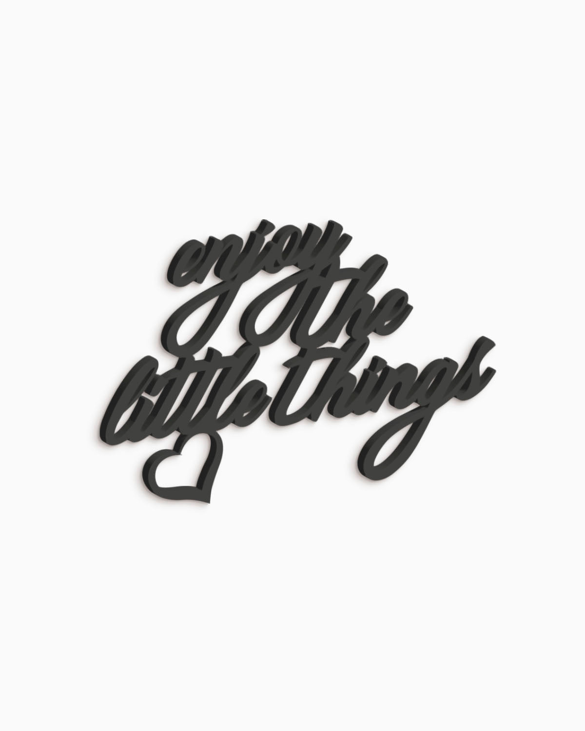 scritta da parete enjoy the little things decorazione casa #colore_nero