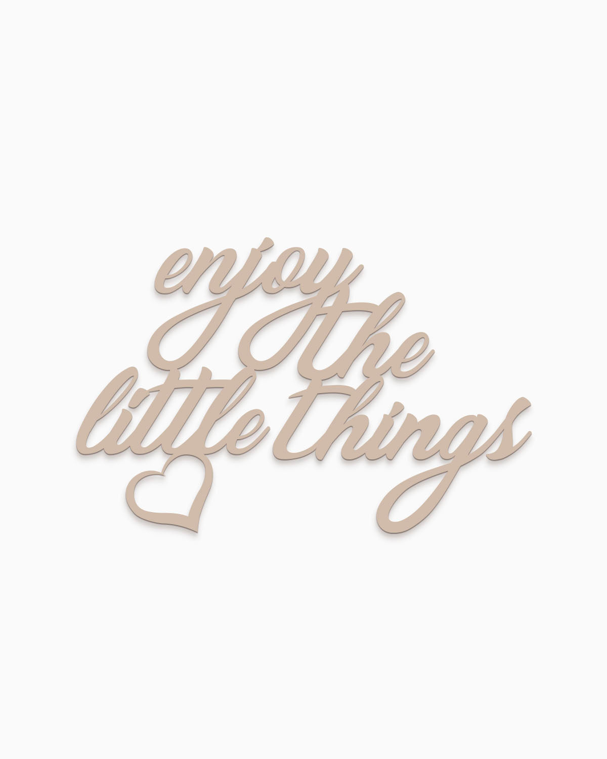 scritta da parete enjoy the little things decorazione casa #colore_tortora