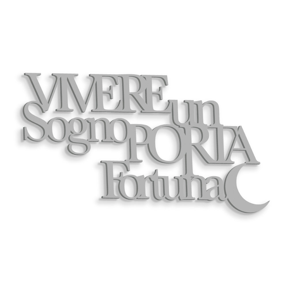 Scritta in Legno Vivere un Sogno