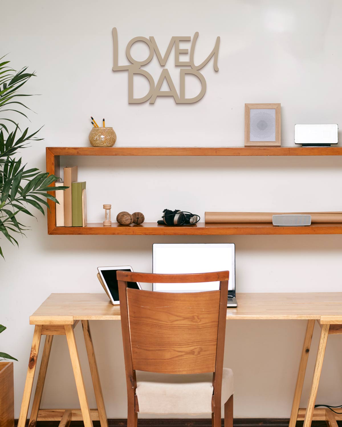 Scritta in Legno Love u Dad