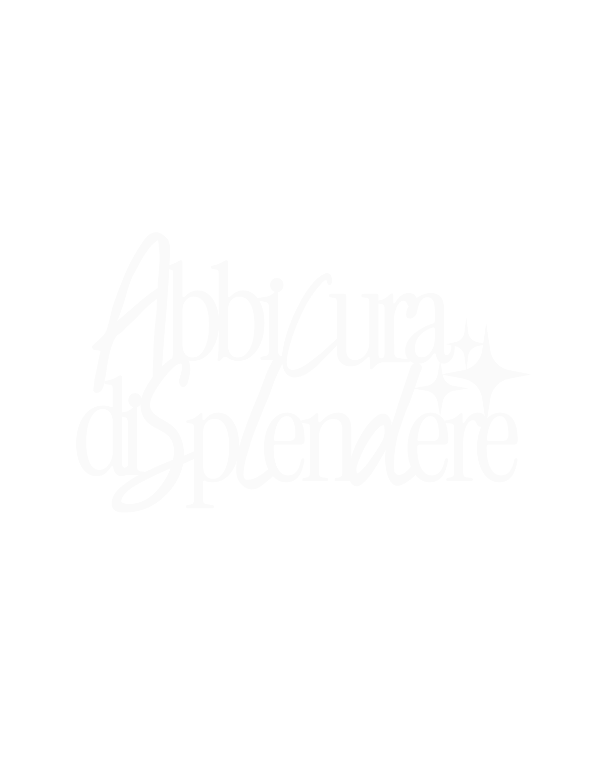 Scritta in legno Abbi cura di splendere