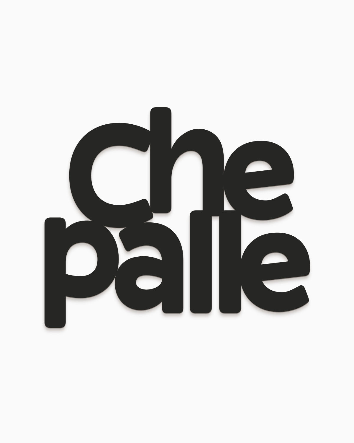 Scritta in legno Che palle