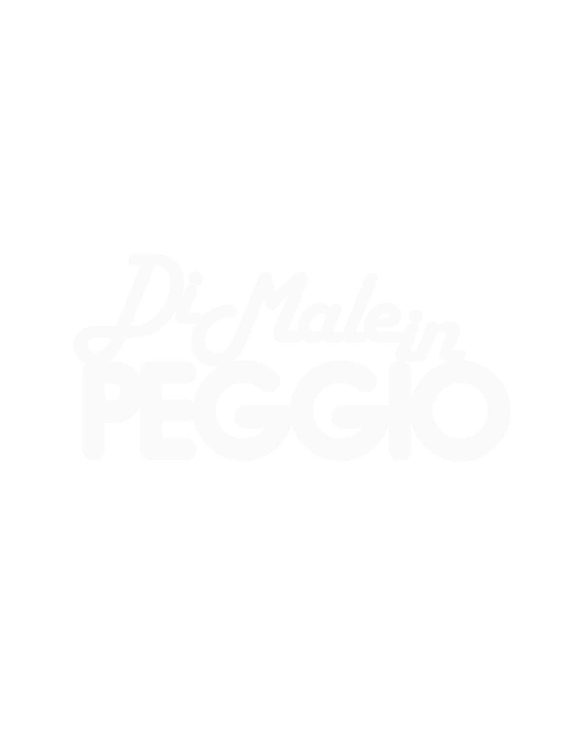 Scritta in legno Di male in peggio