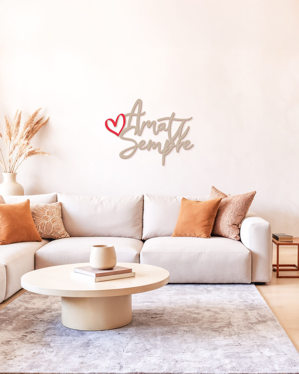 Scritta in legno Amati sempre