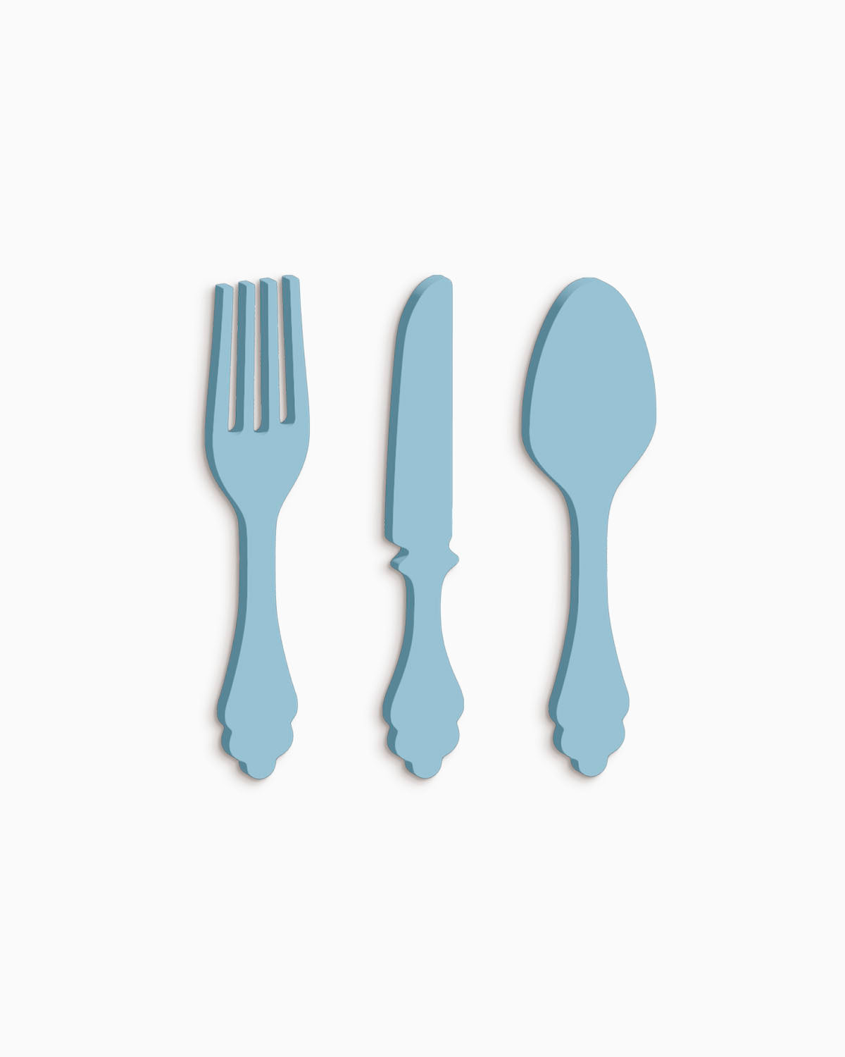 scritta da appendere da cucina, decorazione murale per la cucina, forma posate in legno, arredo moderno