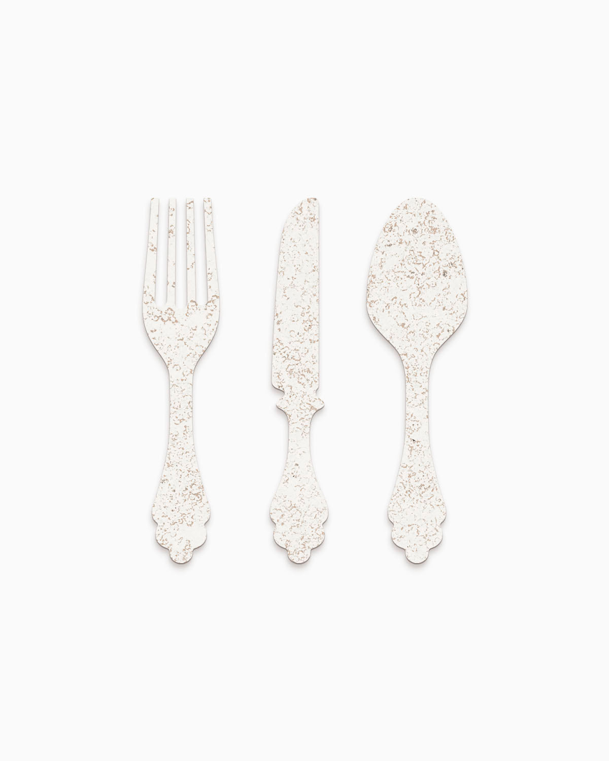 scritta da appendere da cucina, decorazione murale per la cucina, forma posate in legno, arredo moderno
