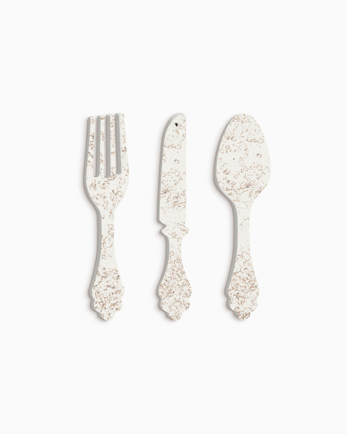 scritta da appendere da cucina, decorazione murale per la cucina, forma posate in legno, arredo moderno