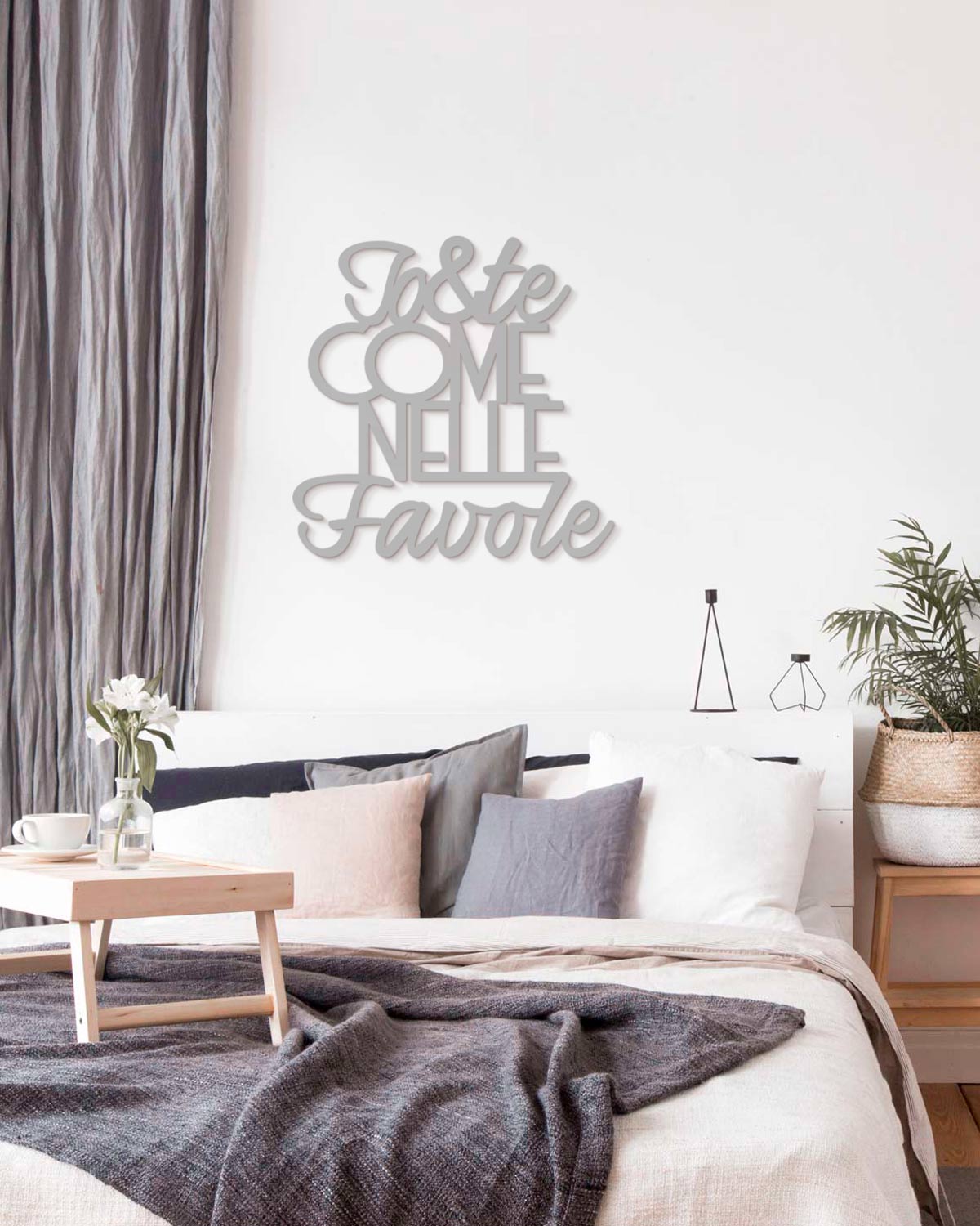 scritta in legno da appendere, decorazione murale ideale per il salotto o la camera da letto