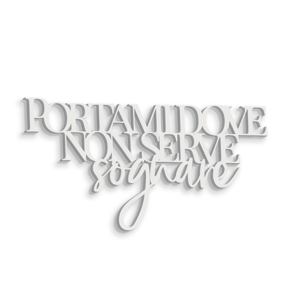 Dove non serve sognare
