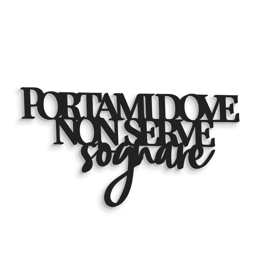 Dove non serve sognare