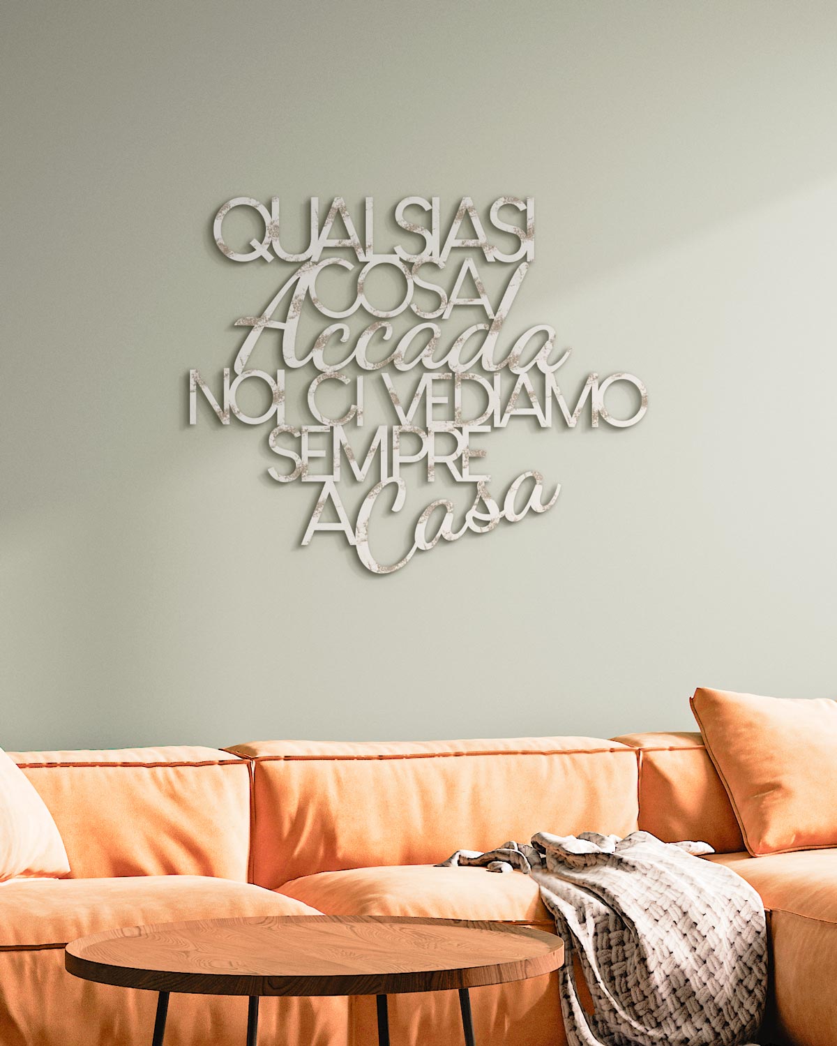 Scritta in Legno Qualsiasi cosa accada