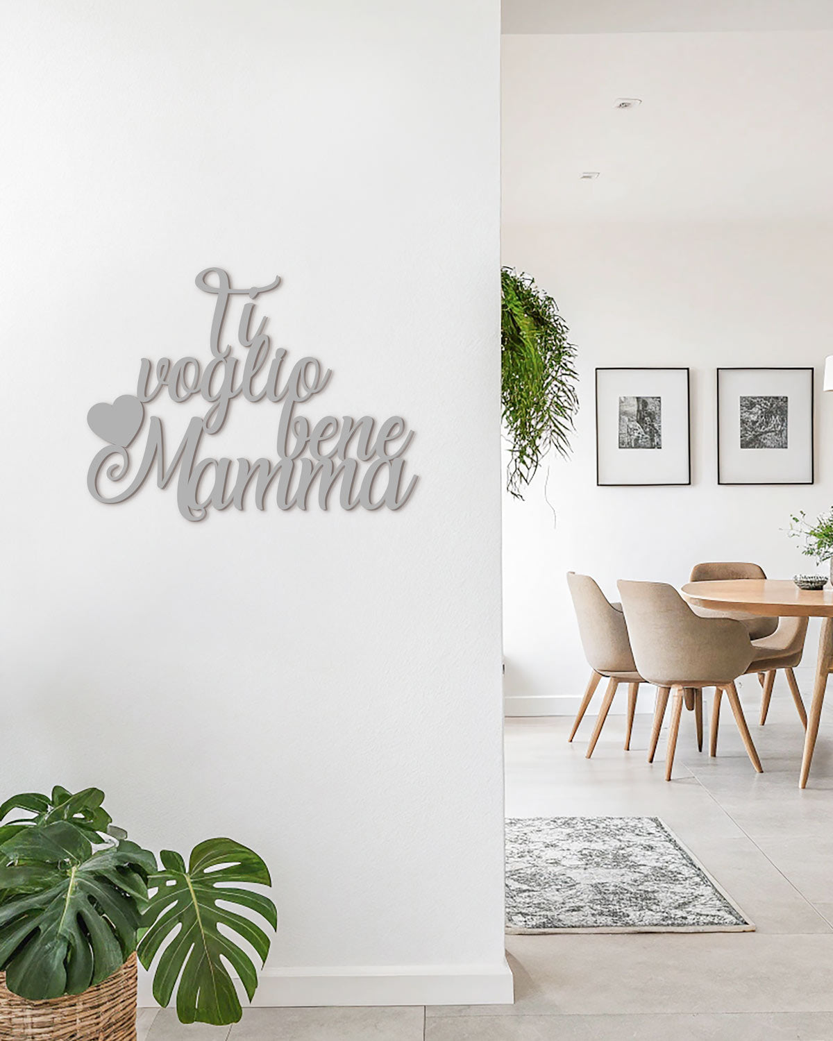 Scritta in Legno Ti Voglio bene Mamma