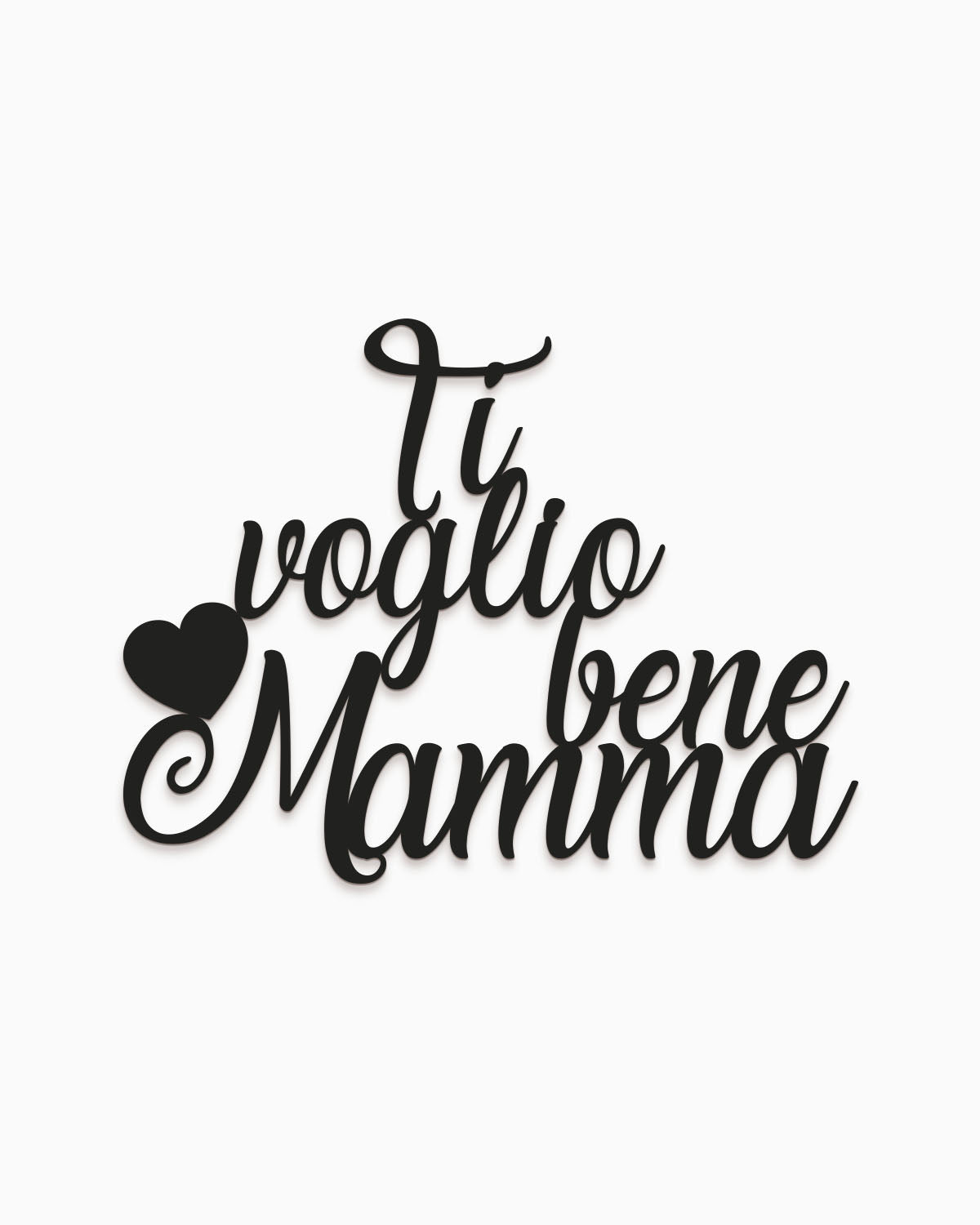 Scritta in Legno Ti Voglio bene Mamma
