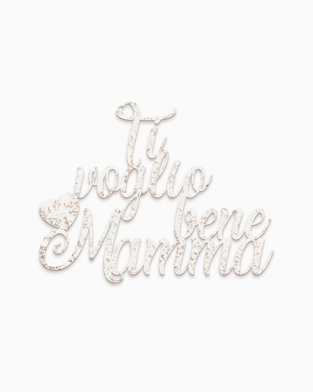 Scritta in Legno Ti Voglio bene Mamma