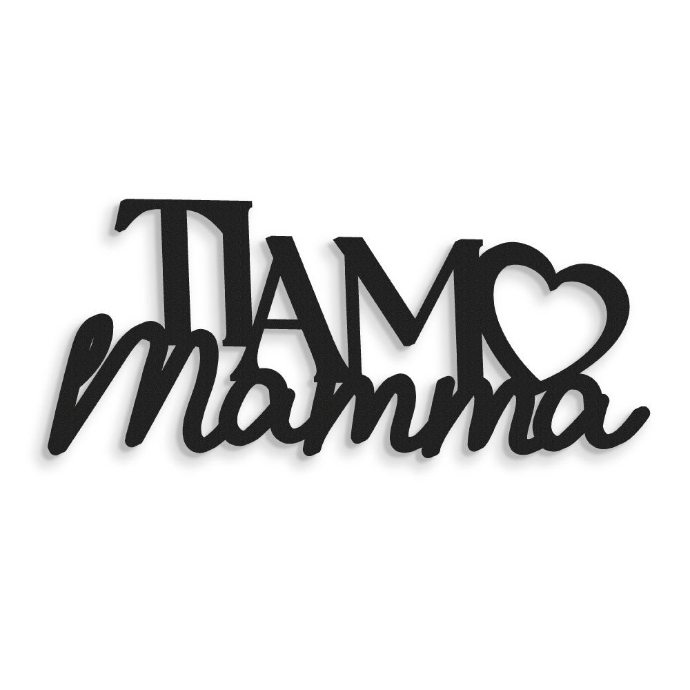 Scritta in Legno Ti Amo Mamma