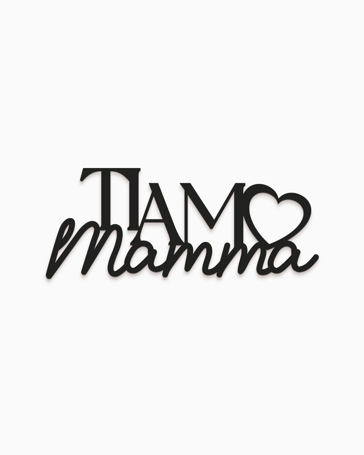 Scritta in Legno Ti Amo Mamma