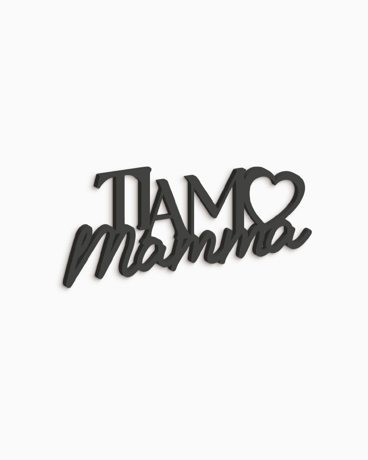 Scritta in Legno Ti Amo Mamma