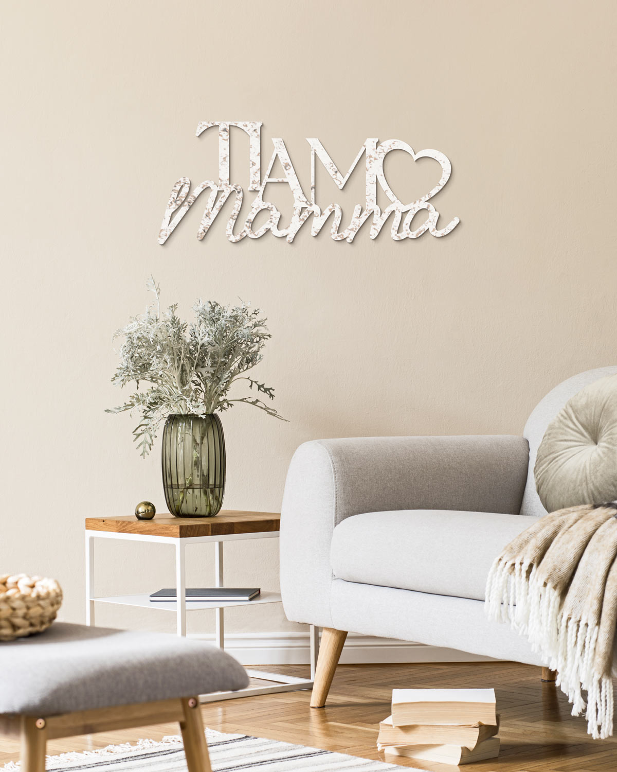 Scritta in Legno Ti Amo Mamma