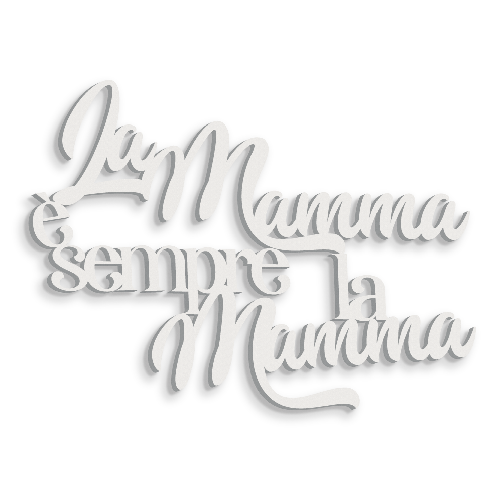 Scritta in Legno La mamma è sempre la mamma