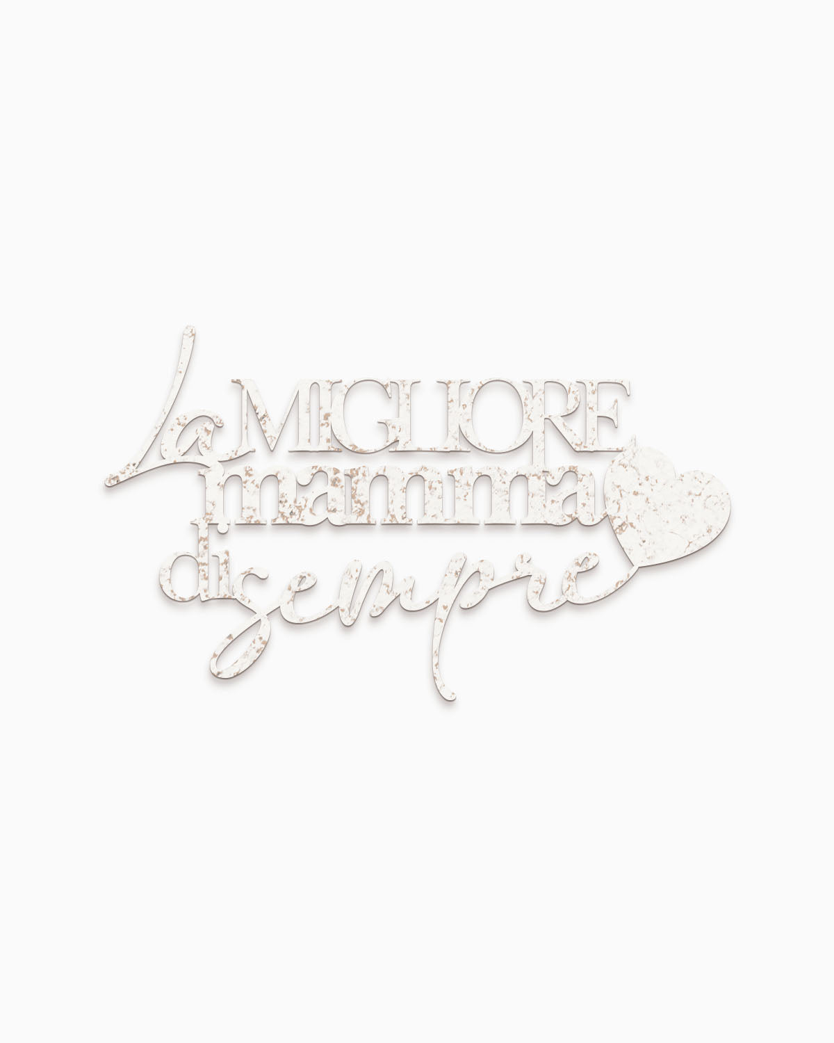 Scritta in Legno La migliore mamma