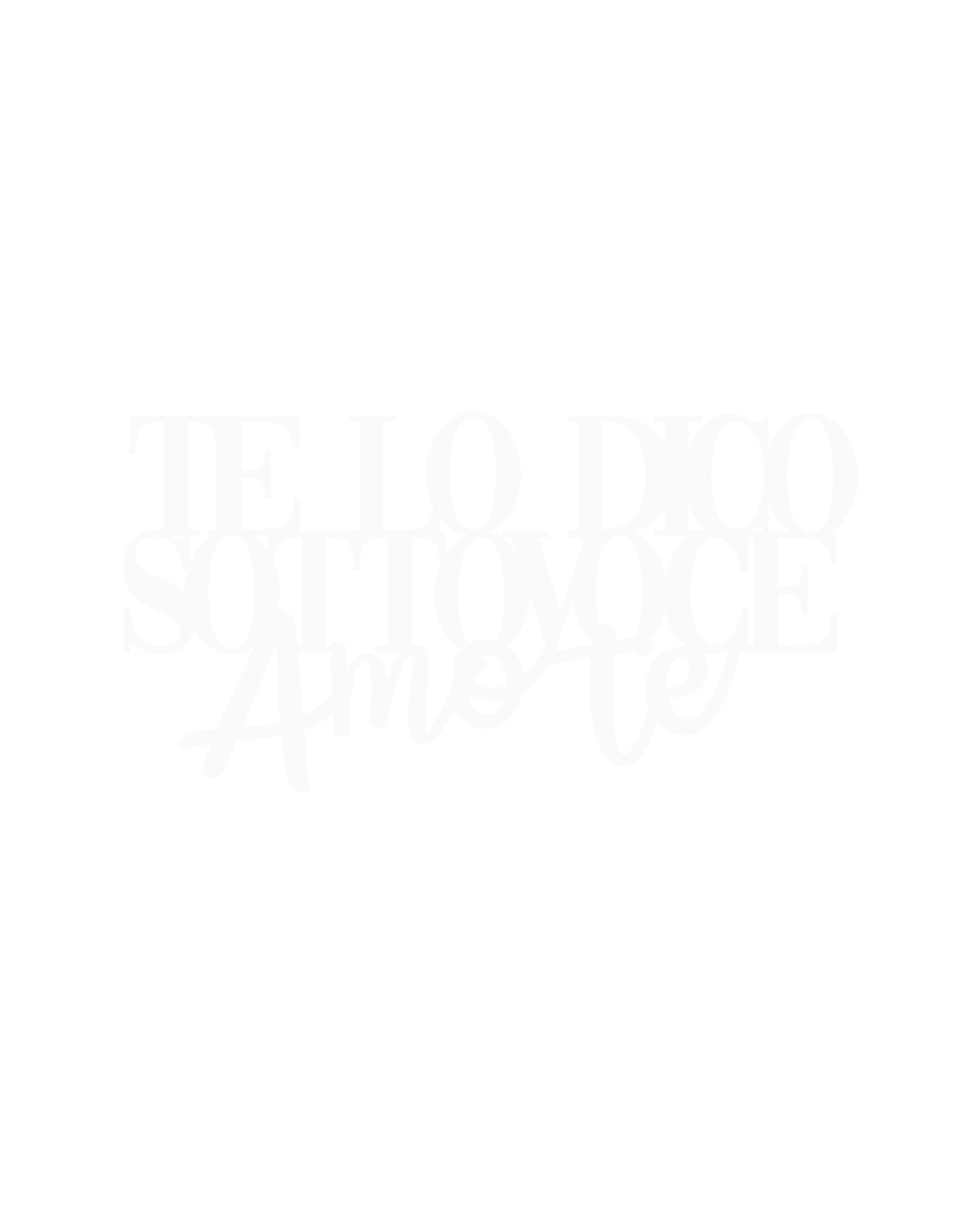 Scritta in Legno Te lo dico Sottovoce