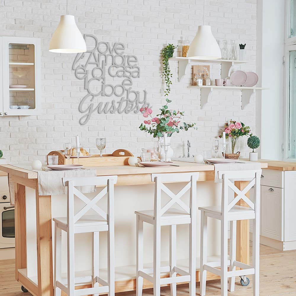 Scritta in legno Food Lovers