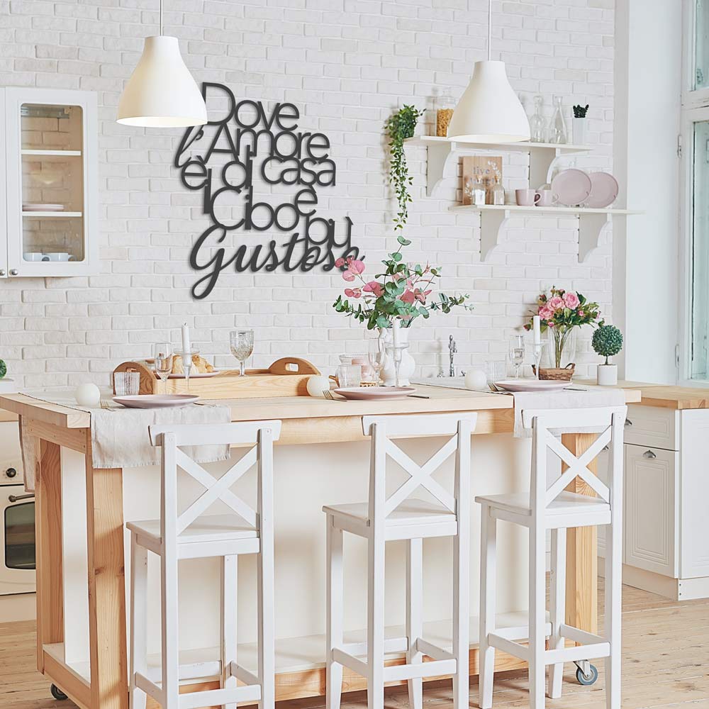 Scritta in legno Food Lovers