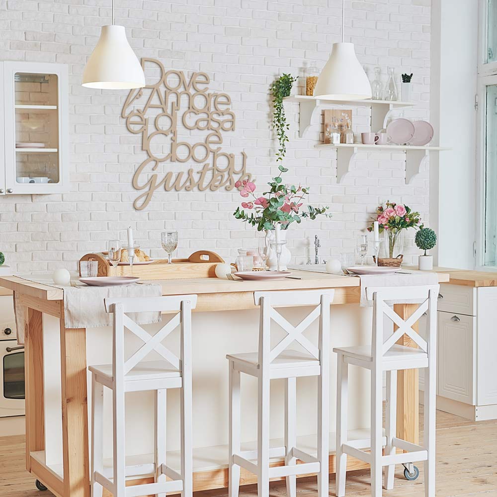 Scritta in legno Food Lovers