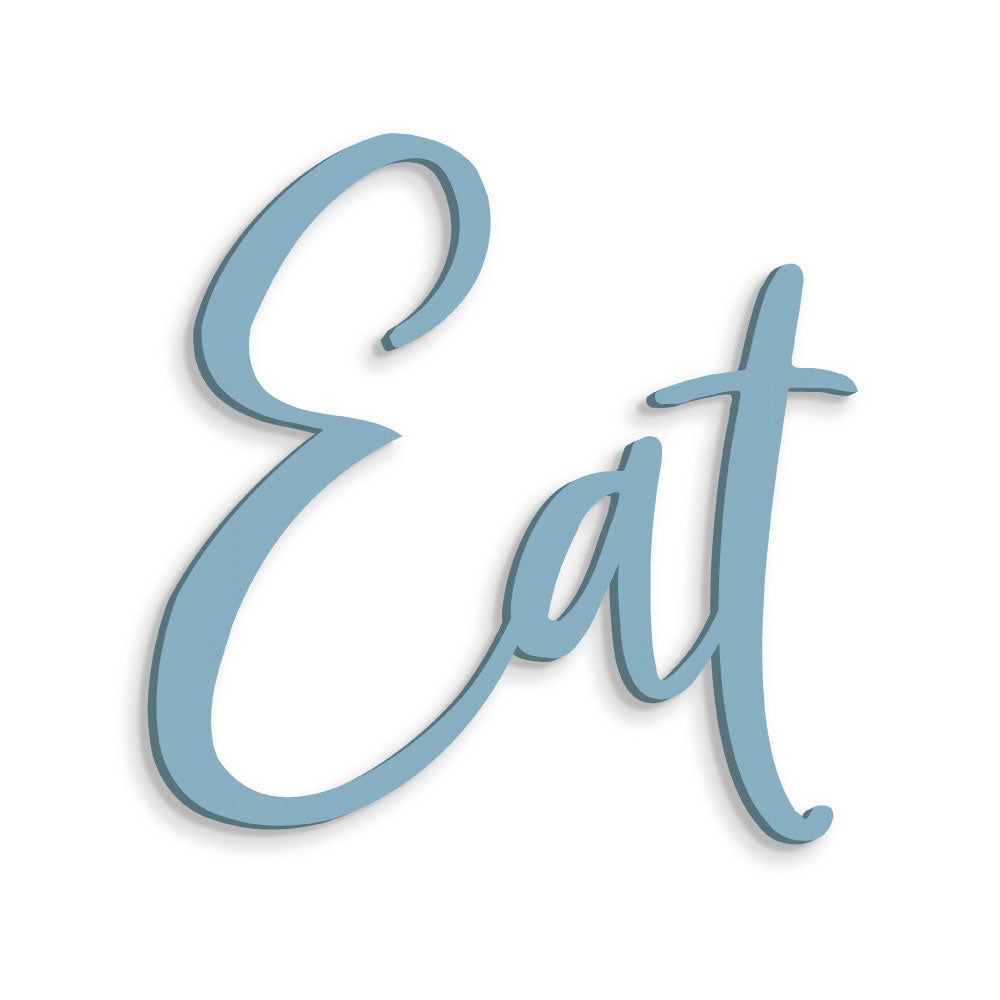 Scritta in legno Eat