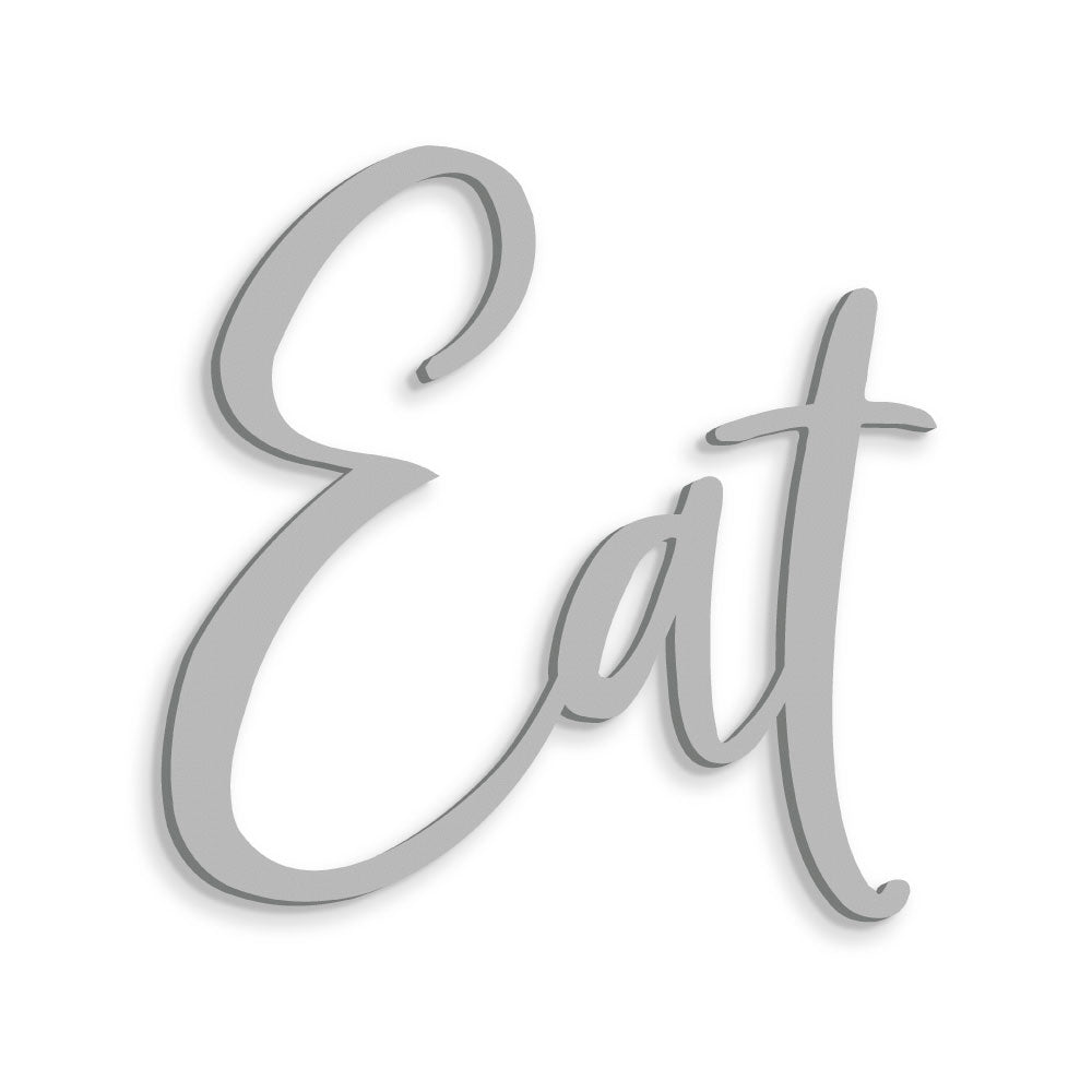 Scritta in legno Eat