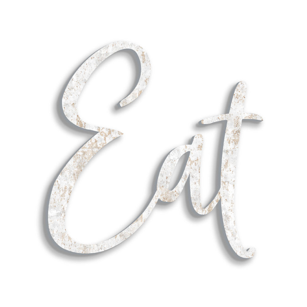 Scritta in legno Eat
