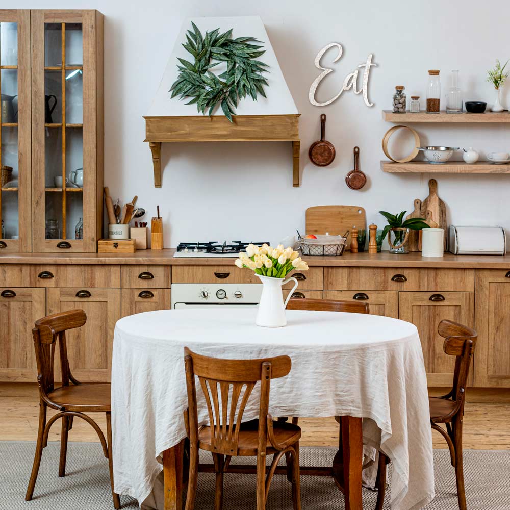 Scritta in legno Eat