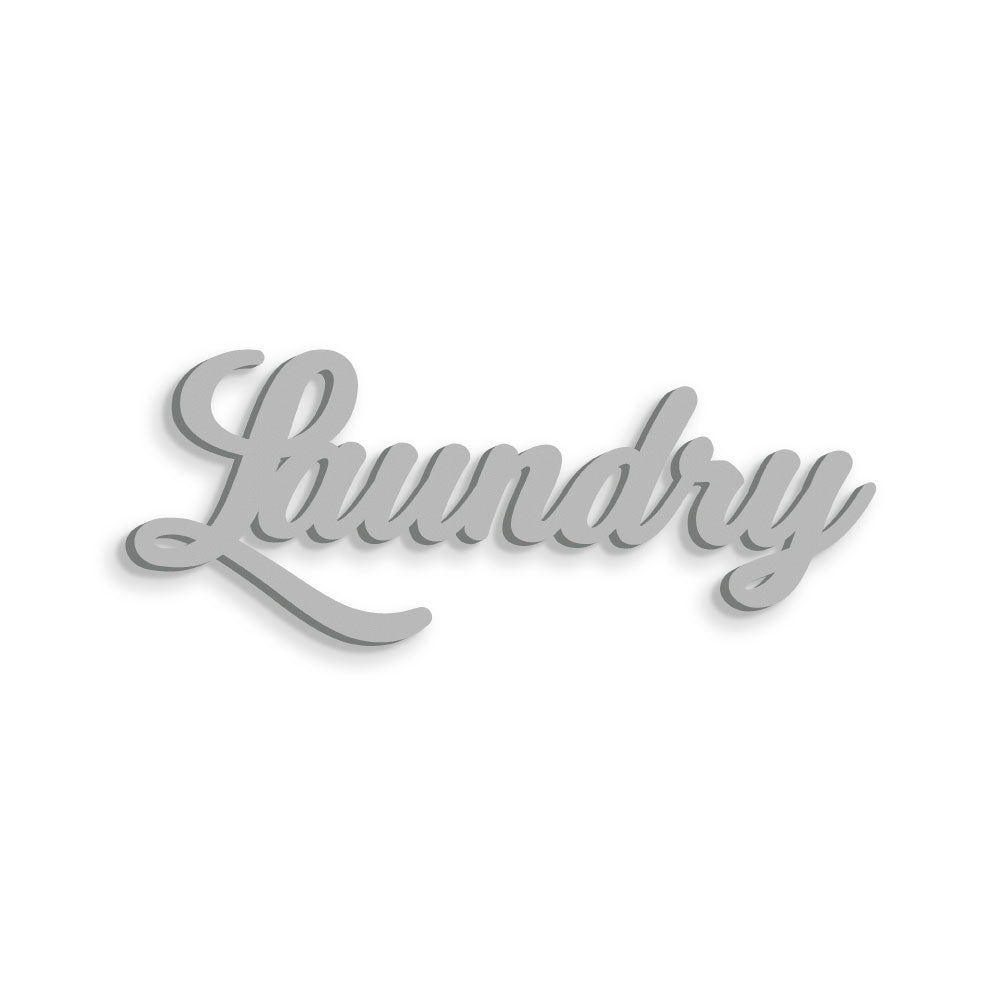 Scritta in Legno Laundry
