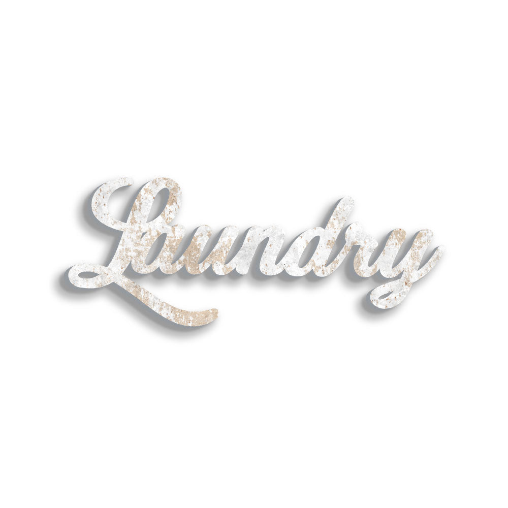 Scritta in Legno Laundry
