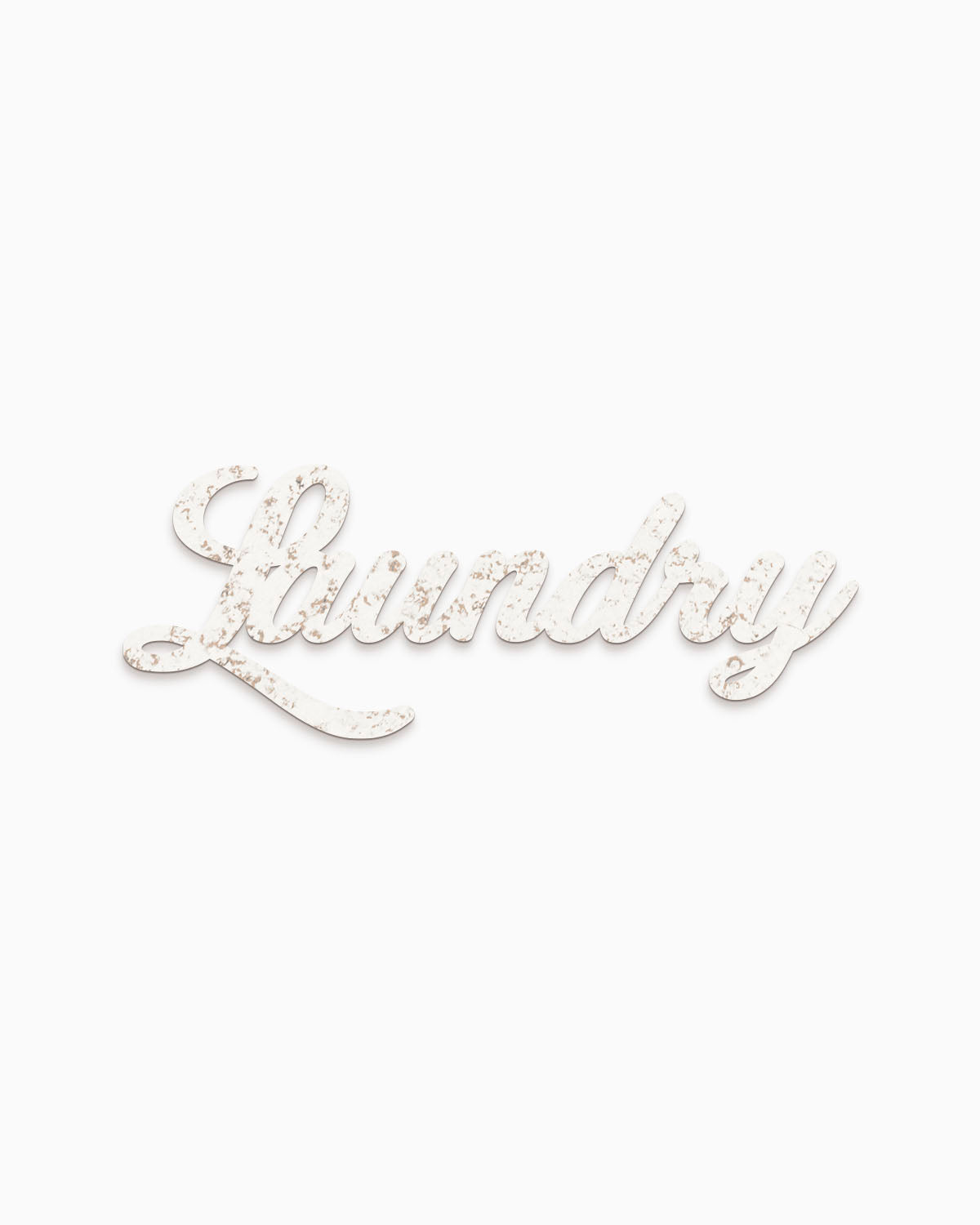 Scritta in Legno Laundry