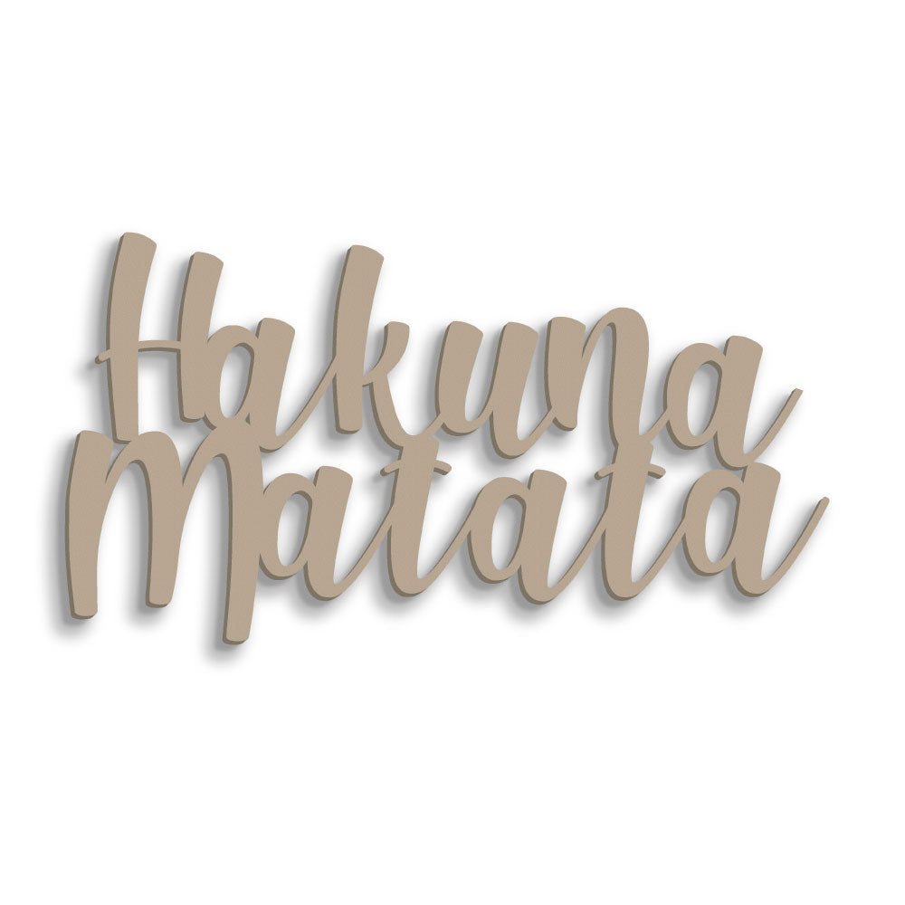 Scritta in Legno Hakuna Matata