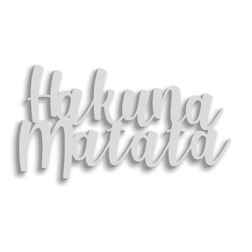Scritta in Legno Hakuna Matata