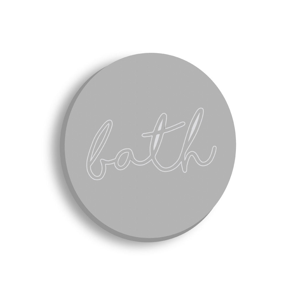 Scritta in Legno Bath