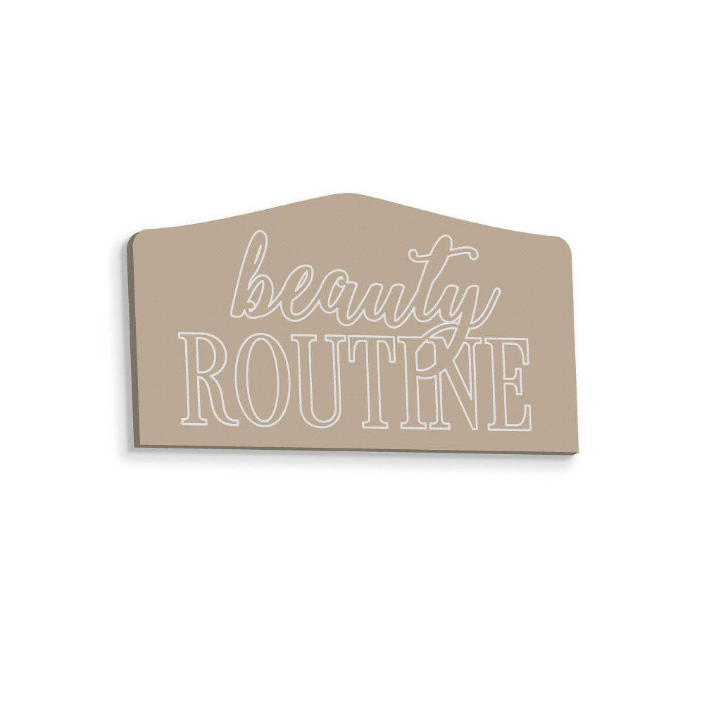 Scritta in Legno Beauty Routine