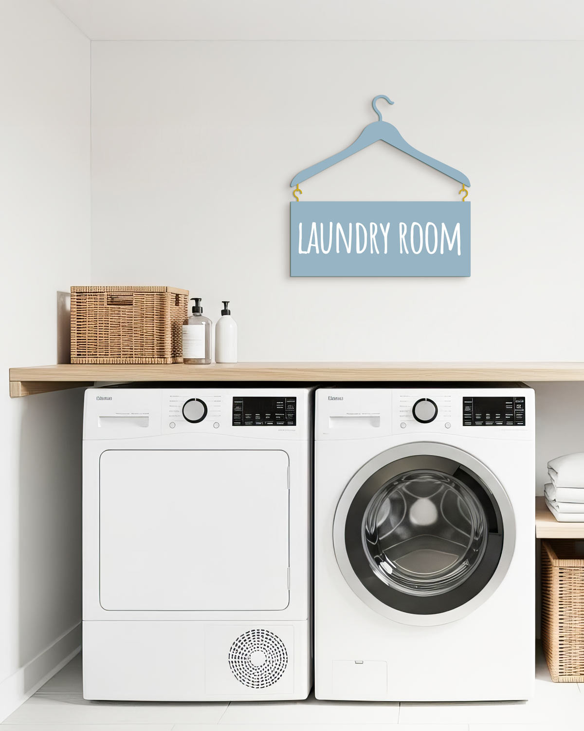 Scritta in Legno my Laundry