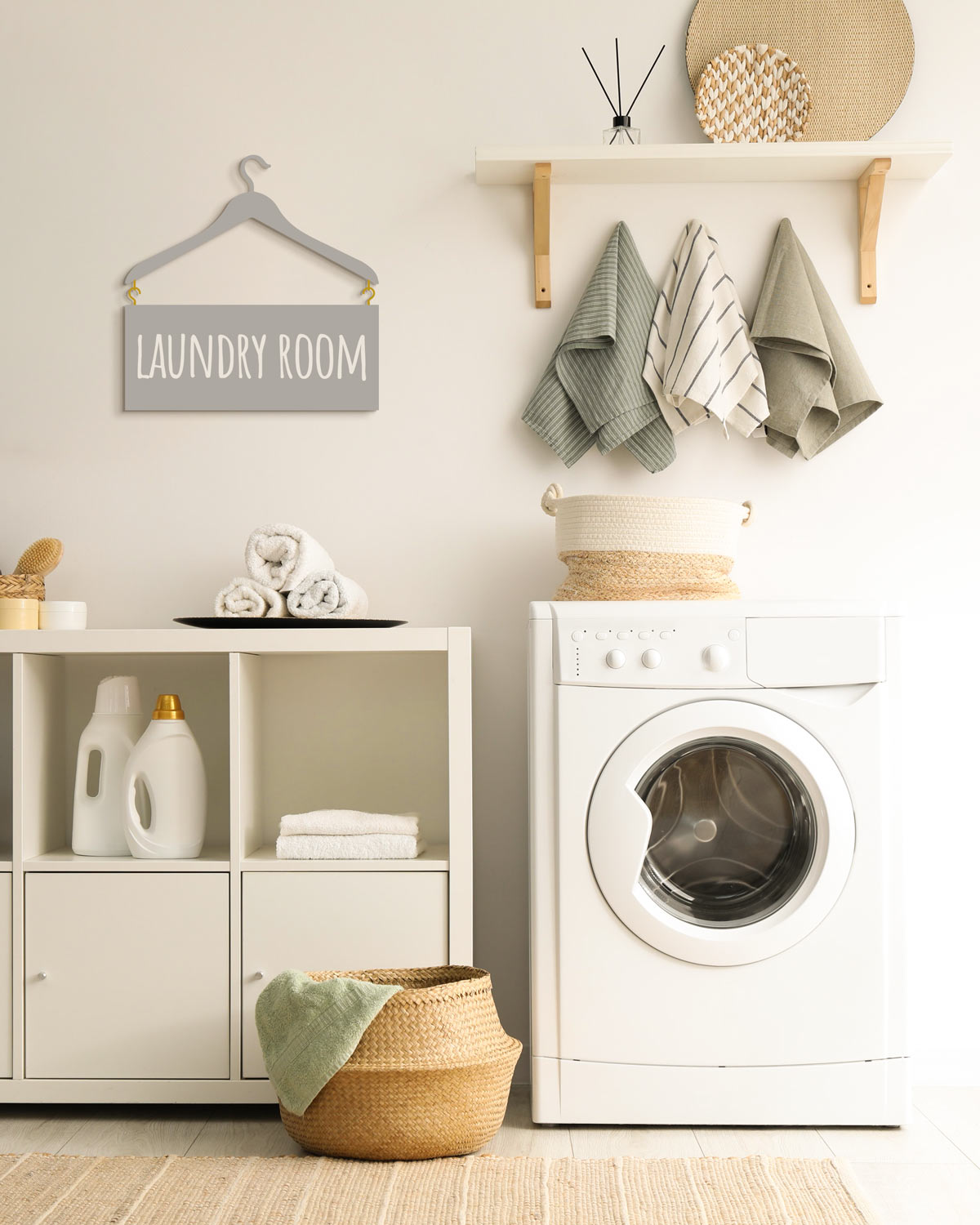 Scritta in Legno my Laundry