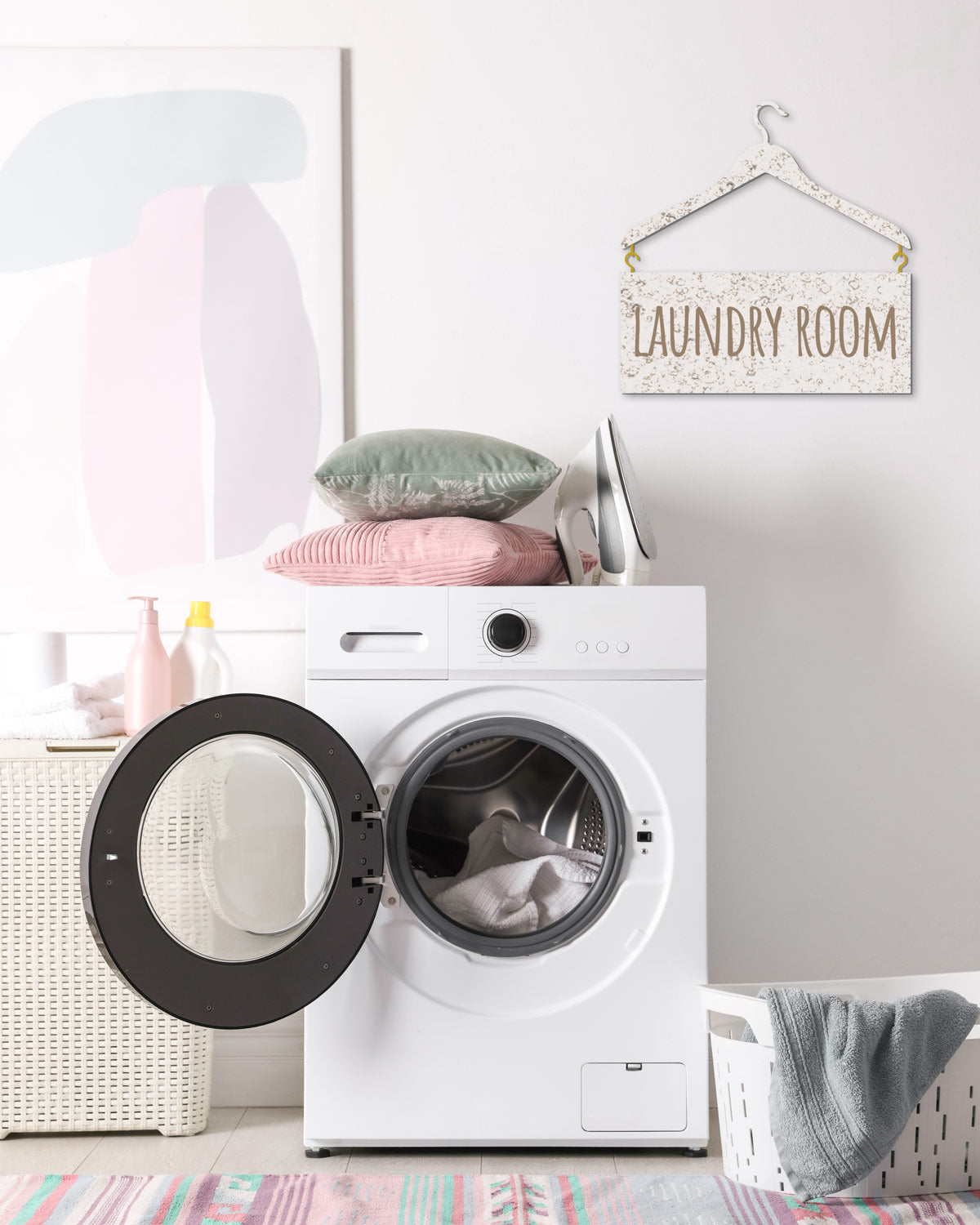 Scritta in Legno my Laundry